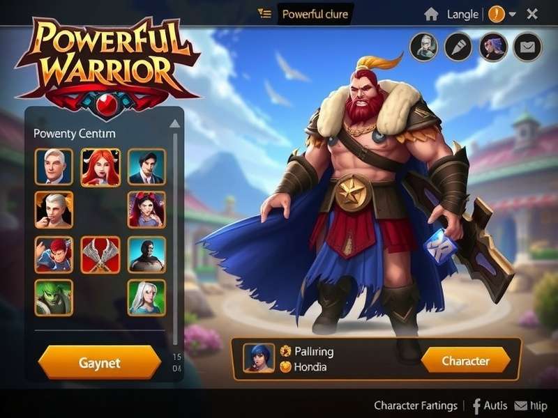 Powerful Warrior Character Customization